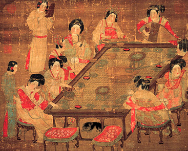 dinastia chinesa tang chow chow debaixo da mesa